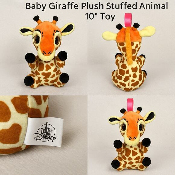 Disney Other - Disney Parks Animal Kingdom Baby Giraffe Plush Stuffed Animal 10” Toy